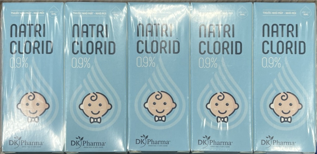 Natri Clorid 0.9% nhỏ mắt Dược Khoa (Cọc/10lọ/10ml)
