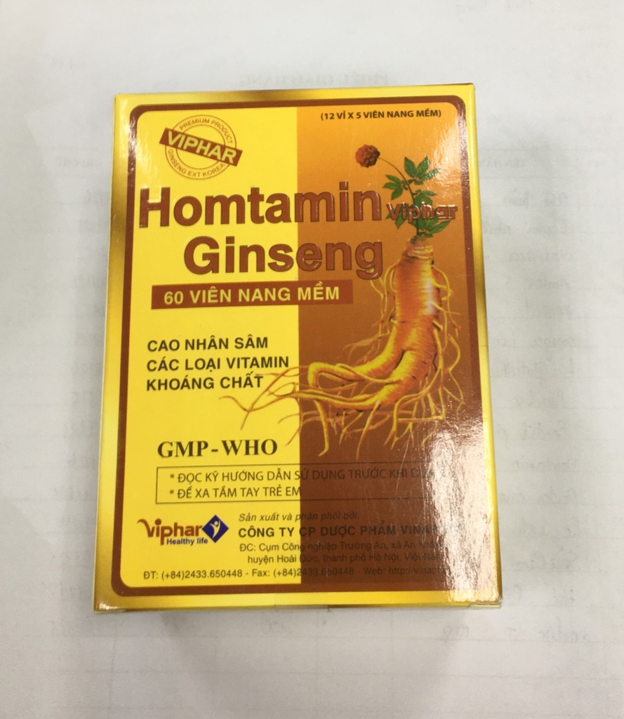 Homtamin Ginseng Vinaphar (H/60v)