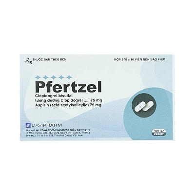 Pfertzel clopidogrel 75mg Davipharm (H/30v)