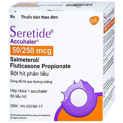 Seretide Accuhaler 50/250 GSK (Lọ/60 liều) Date 11/2026