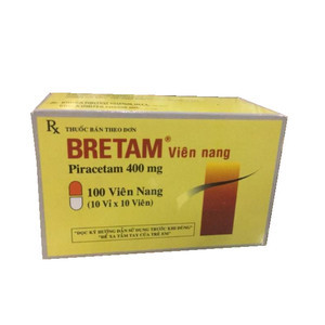 Bretam Piracetam 400mg Korea united pharm VN (H/100v)