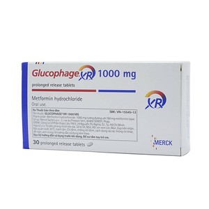  Glucophage XR Metformin 1000mg Merck (H/30v)