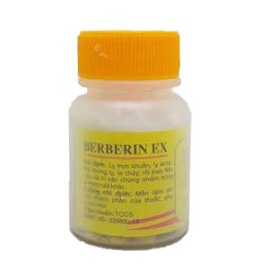 Berberin Ex Hóa Dược (Lọ/80v)