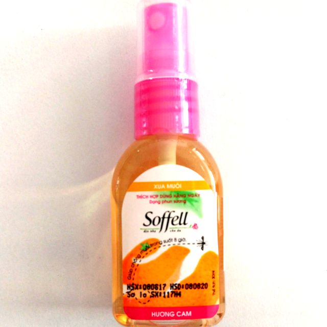 Soffell Xịt Xua Muỗi Hương Cam (Lọ/30ml)