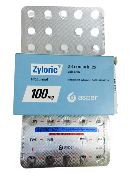 Zyloric Allopurinol 100mg Aspen (H/28v)