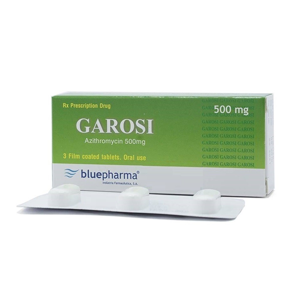 Garosi Azithromycin 500mg Bluepharma Bồ Đào Nha (H/3v) 