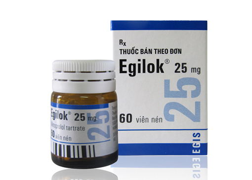 Egilok Metoprolol 25mg Egis (Lọ/60v)
