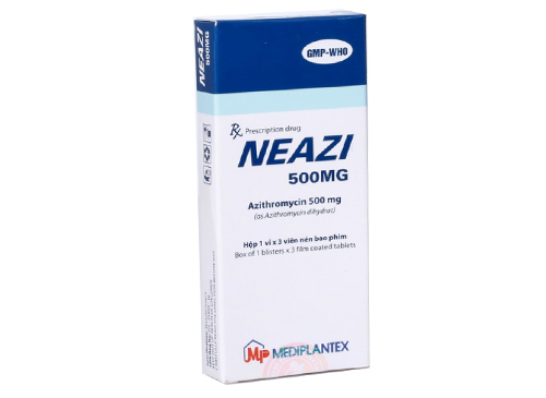 Neazi Azithromycin 500mg Mediplantex (H/3v) Date 08/2027