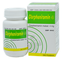 [T01280] Clorpheniramin 4mg DHG Hậu Giang (Lọ/200v) Date 09/2025