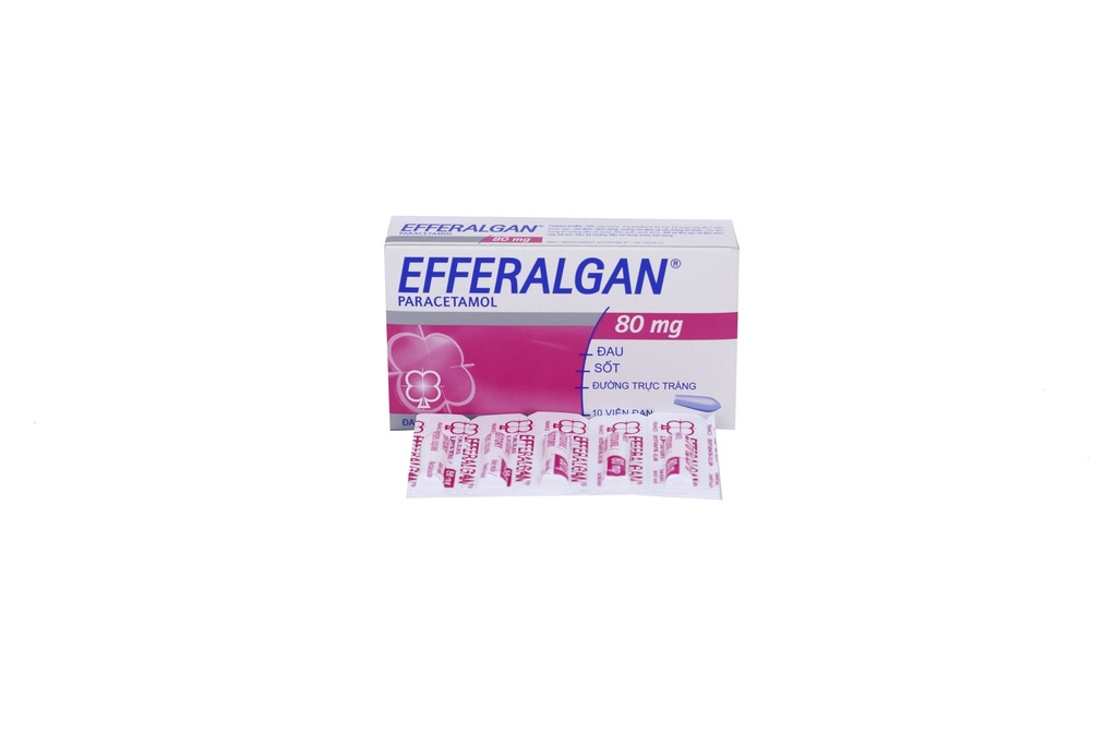 Efferalgan 80mg viên đặt Pháp (H/10v)