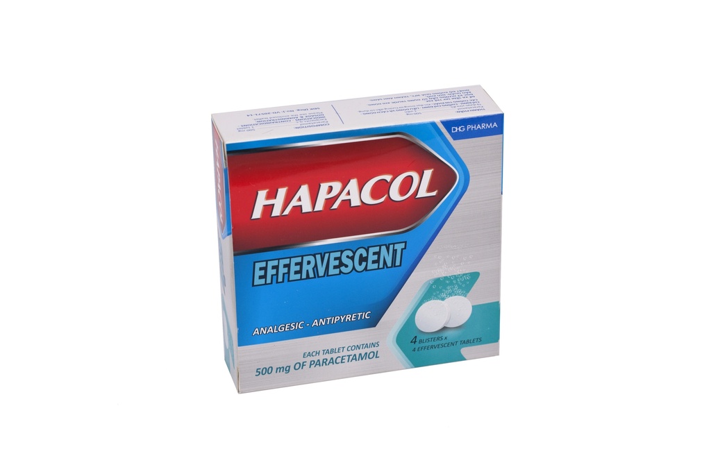 Hapacol Sủi 500mg DHG Hậu Giang (H/16v) 