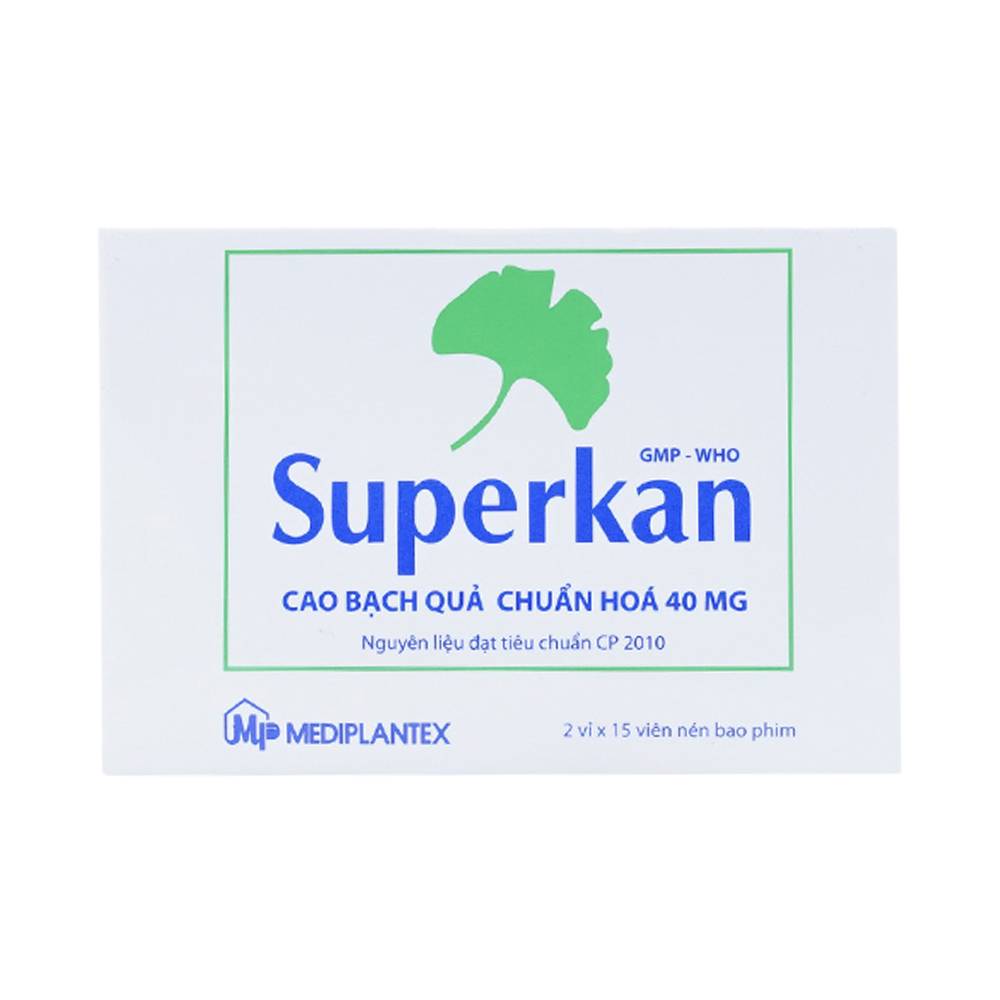 Superkan cao bạch quả 40mg Mediplantex (H/30v)