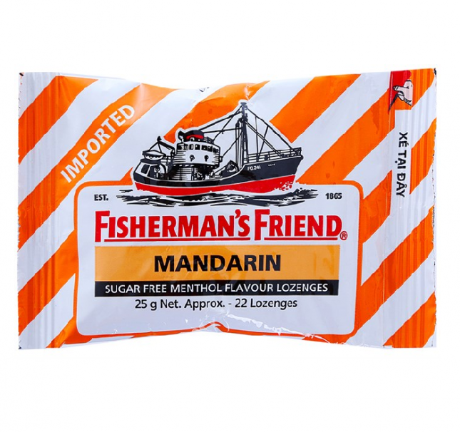 Fisherman's Friend Kẹo Con Tàu Mandarin Quýt (Gói/25g) Date 08/2026