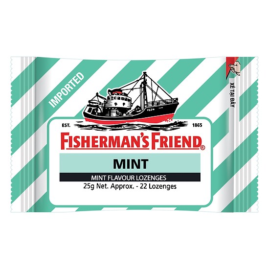 Fisherman's Friend Kẹo Con Tàu Mint Xanh (Gói/25g)