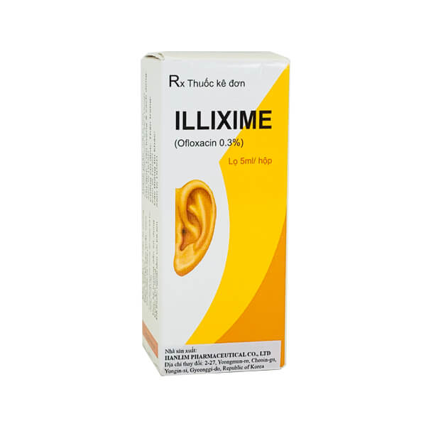 Illixime Ofloxacin nhỏ tai Hàn Quốc (H/1lọ/5ml)