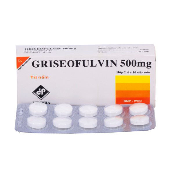  Griseofulvin 500mg Vidipha (H/20v)