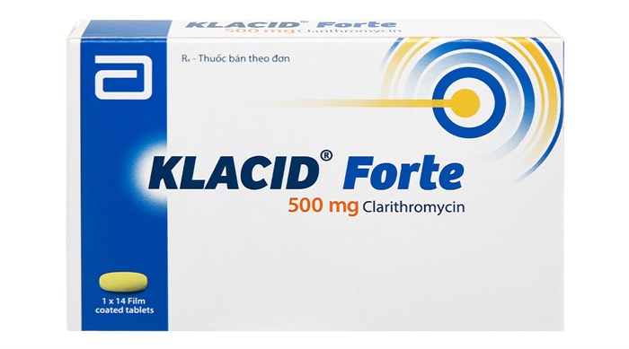 Klacid Forte Clarithromycin 500mg Abbott (H/14v)