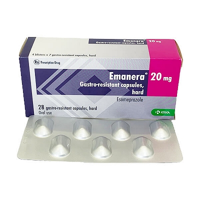 Emanera Esomeprazole 20mg Krka (H/28v)  Date 02/2026