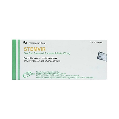 Stemvir Tenofovir 300mg Incepta Băng La Đét (H/12v) Date 04/2027