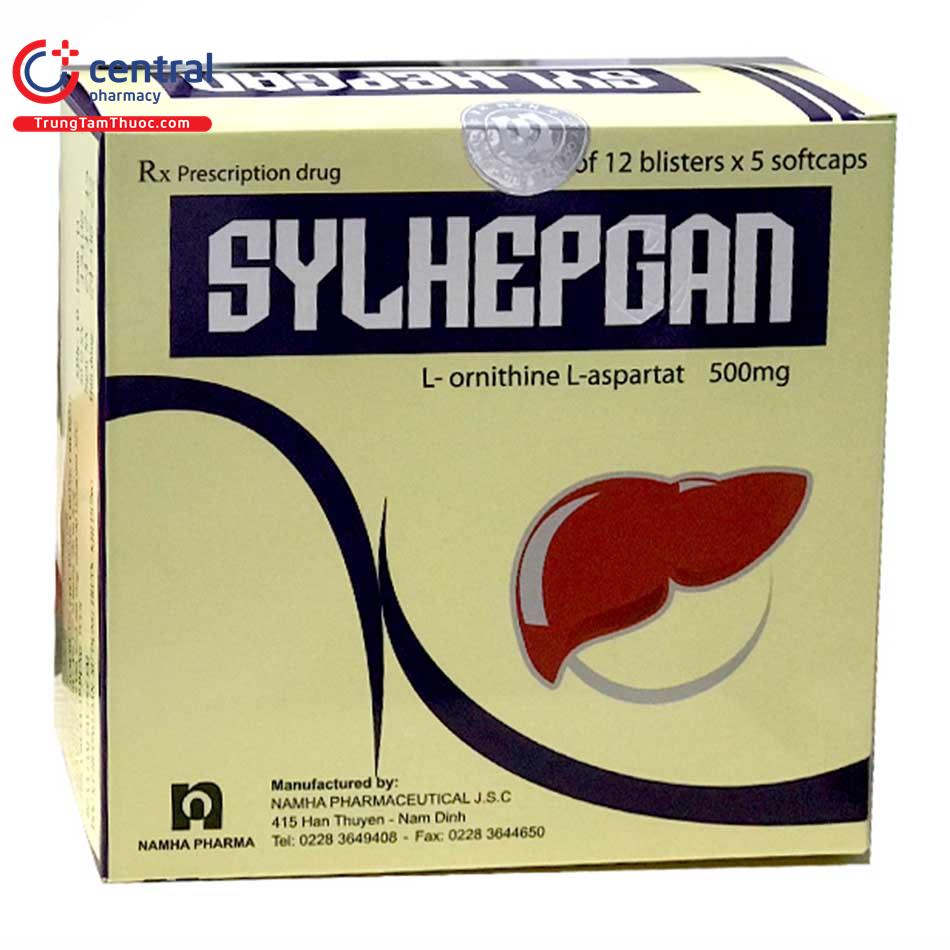 Sylhepgan L Ornithin L Aspartat 500mg Nam Hà (H/60v) Date 12/2025