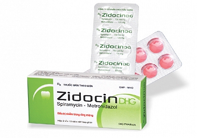  Zidocin Spiramycin Metronidazol DHG Hậu Giang (H/20v)