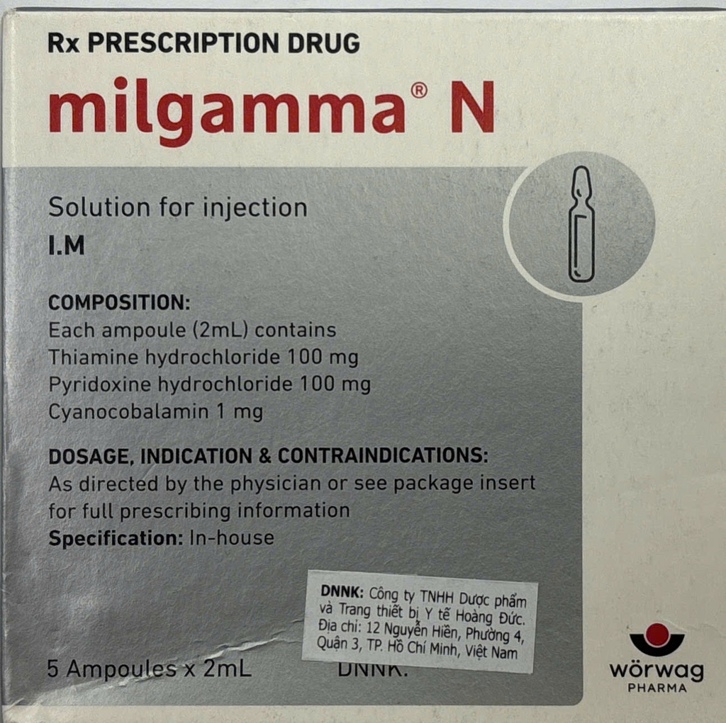 Milgamma N Đức (H/5o/2ml)