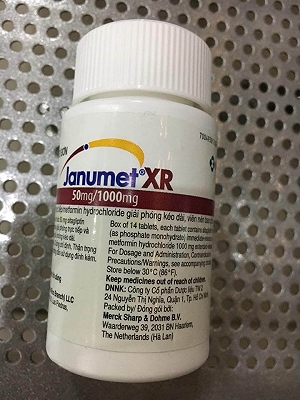 Janumet Xr 50mg/1000mg MSD (Lọ/14v) Date 09/2024