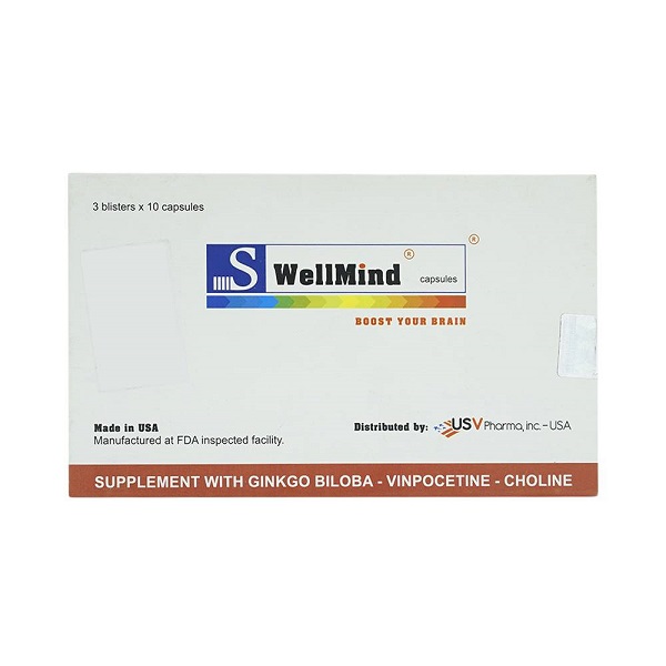 SWellMind Ginkgo Biloba 80mg GMP Products Mỹ (H/30v)