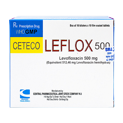  Ceteco Leflox Levofloxacin 500mg TW3 (H/100v)