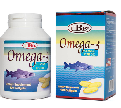 Omega 3 Alaska Fish Oil dầu cá UBB (Lọ/100v)