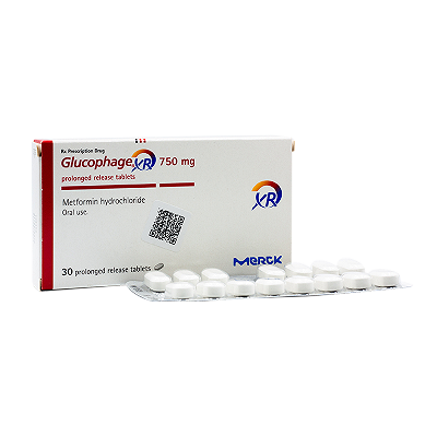  Glucophage XR Metformin 750mg Merck (H/30v)