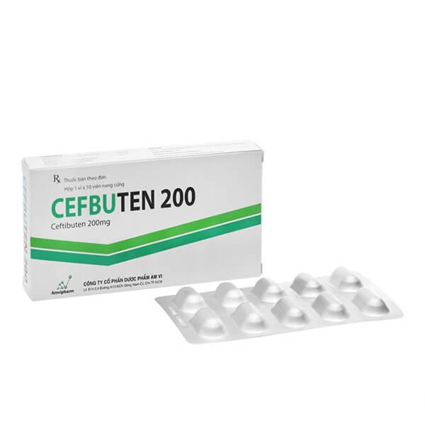 Cefbuten Ceftibuten 200mg Amvipharm (H/10v)