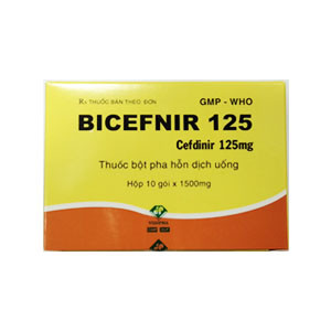 Bicefnir Cefdinir 125mg Vidipha (H/10gói) Date 02/2026