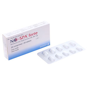 NoSpa Forte Drotaverine 80mg Sanofi (H/20v) Date 09/2026