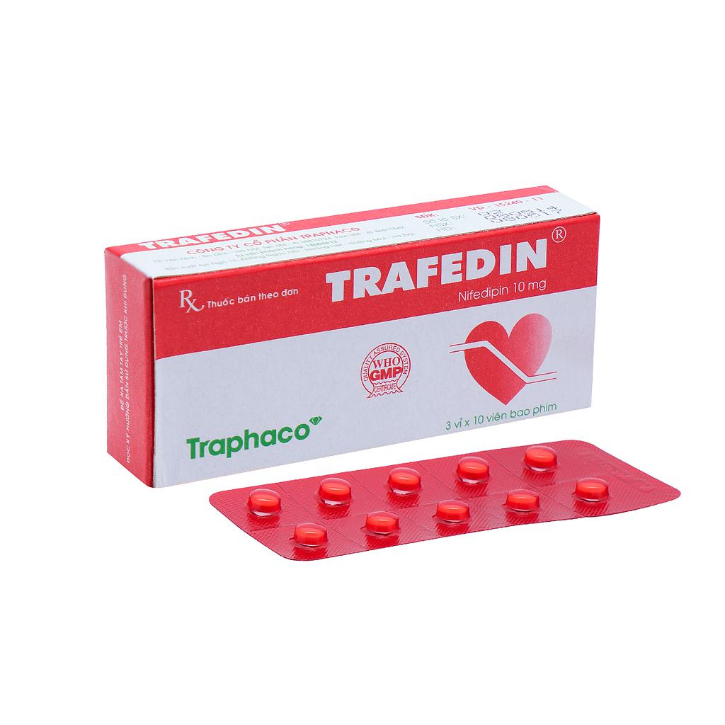 Trafedin Nifedipin 10mg Traphaco (H/30v)