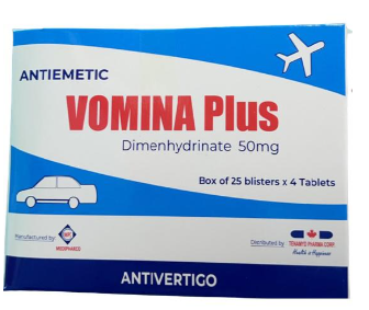 Vomina Plus Dimenhydrinat 50mg Medipharco (H/100v)