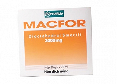 Macfor Dioctalhedral Smectit 3000mg BRV Healthacre (H/20gói/20ml) Date 05/2026