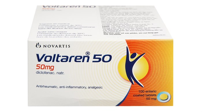 Voltaren 50 Diclofenac Natri 50mg Novartis (H/100v) 