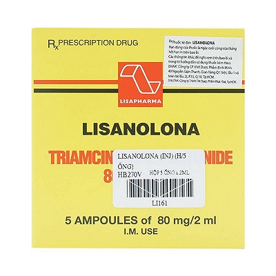 Lisanolona 80mg/2ml tiêm Lisapharm (H/5o/2ml) 