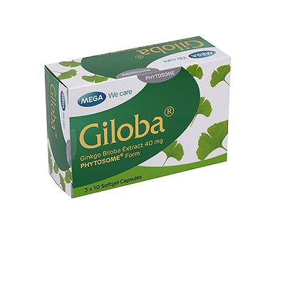 Giloba Ginkgo Biloba 40mg Mega (H/30v) Date 03/2026