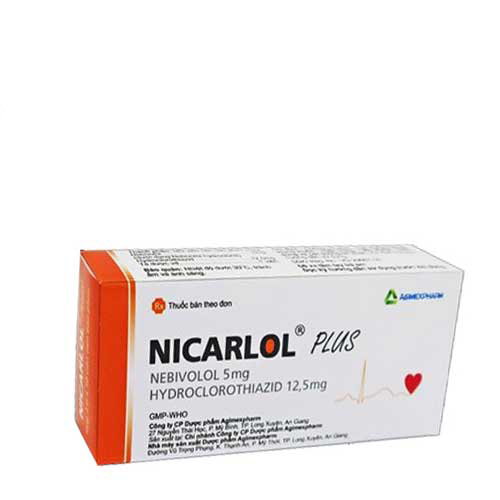  Nicarlol Plus Nebivolol 5mg Hydrochlorothiazide 12.5mg Agimexpharm (H/30v)