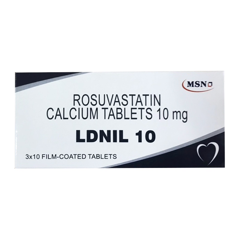 Ldnil Rosuvastatin 10mg Ấn Độ (H/30v) Date 09/2025