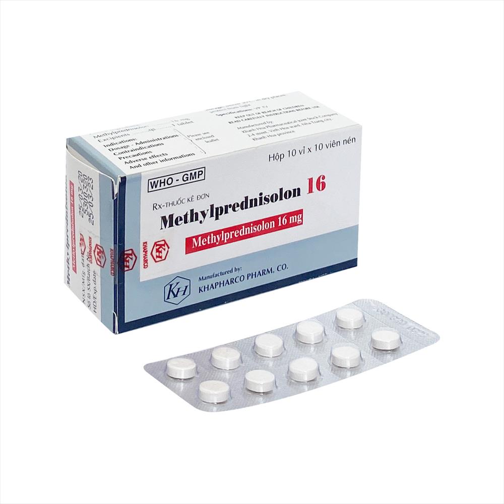 Methylprednisolon 16mg Khánh Hòa (H/100v)