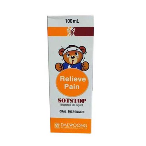 Sotstop Ibuprofen 20mg/ml siro Daewoong Hàn Quốc (Lọ/100ml)