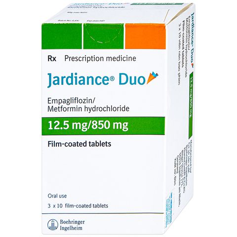 Jardiance Duo 12.5mg/850mg Boehringer Ingelheim (H/30v) Date 07/2027