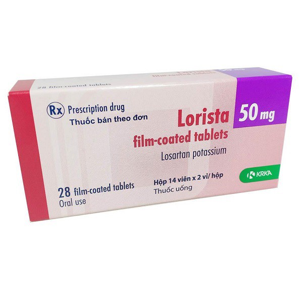 Lorista Losartan 50mg Slovenia (H/28v)