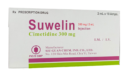 Suwelin Cimetidine 300mg tiêm Đài Loan (H/10o/2ml)