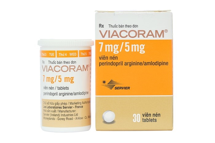 Viacoram 7mg/5mg Servier (Lọ/30v)