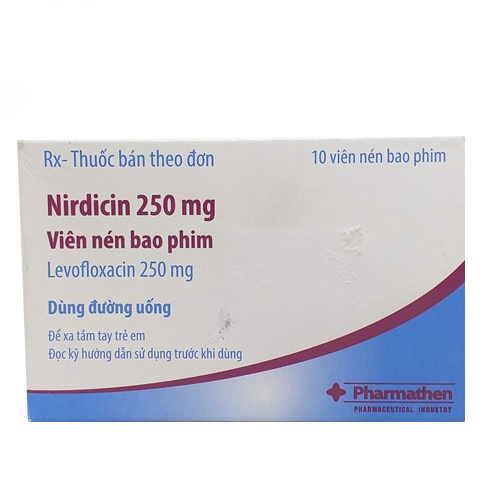 Nirdicin levofloxacin 250mg Pharmathen (H/10v)