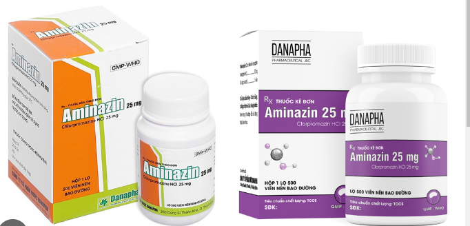 Aminazin 25mg Đà Nẵng (Lọ/500v)